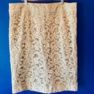 Banana Republic- Lace Pencil Skirt, Size 12